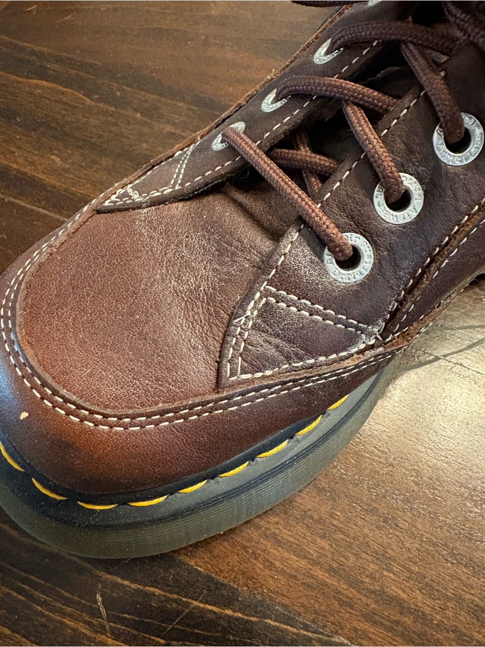 Dr. Martens Women’s Buzz 5-Eye Grizzly Leather Shoes Sz 8 - Picture 10 of 11
